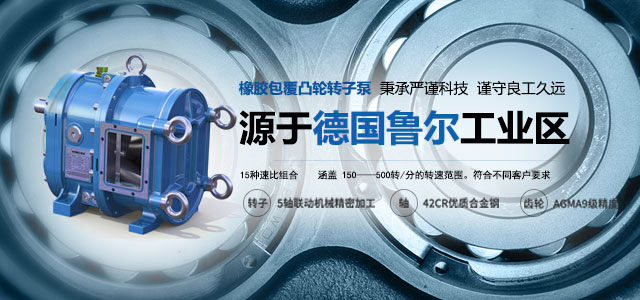 源于德國魯爾工業(yè)區(qū)的彈性體包覆凸輪轉子泵. 秉承嚴謹科技，謹守良工久遠